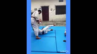 Throwing Practice by Blind Judokas