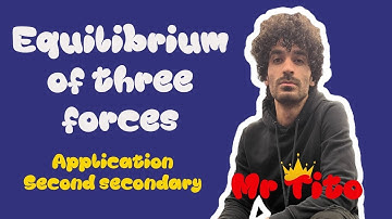 Equilibrium of three forces (application 2sec) 🔥mr Tito🔥 (part 1)