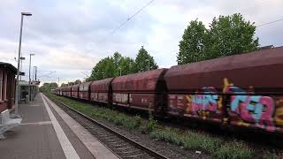 Transito merci a Pulheim (NRW) – Doppia DB BR 189 con carri Falns