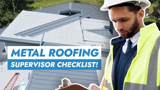 Metal Roofing Installation Checklist for Project Managers