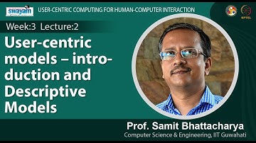 Lec 11: User-centric models – introduction and descriptive models