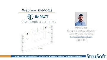 Webinar - IMPACT for AutoCAD - CIM Templates and Joints 24-10-2018 - Precast Concrete Software