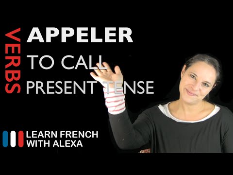 Appeler (to call) — Present Tense (French verbs conjugated by Learn French With Alexa)