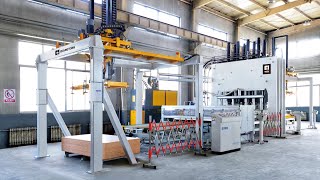 Short Cycle Press Line For Melamine Lamination Mfc Pre-Laminated Mdf, Particleboard, Chipboard
