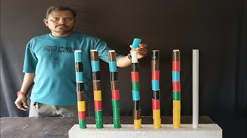 Puzzle colourful cylinders matching game challenge videos