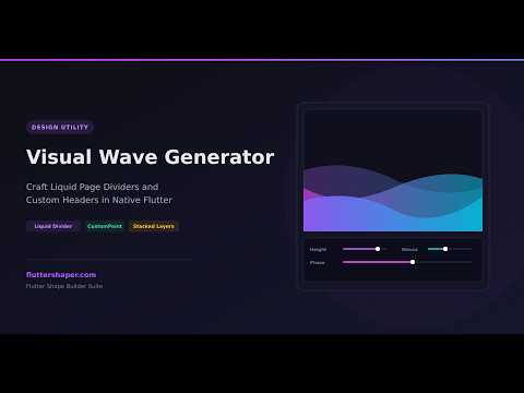 Wave Generator: Crafting Smooth Liquid Transitions and Custom Headers in Flutter