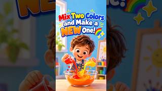 Mix Two Colors and Make a NEW One! 🌈✨ #kidslearning #educationalvideos  #preschoollearning #viral