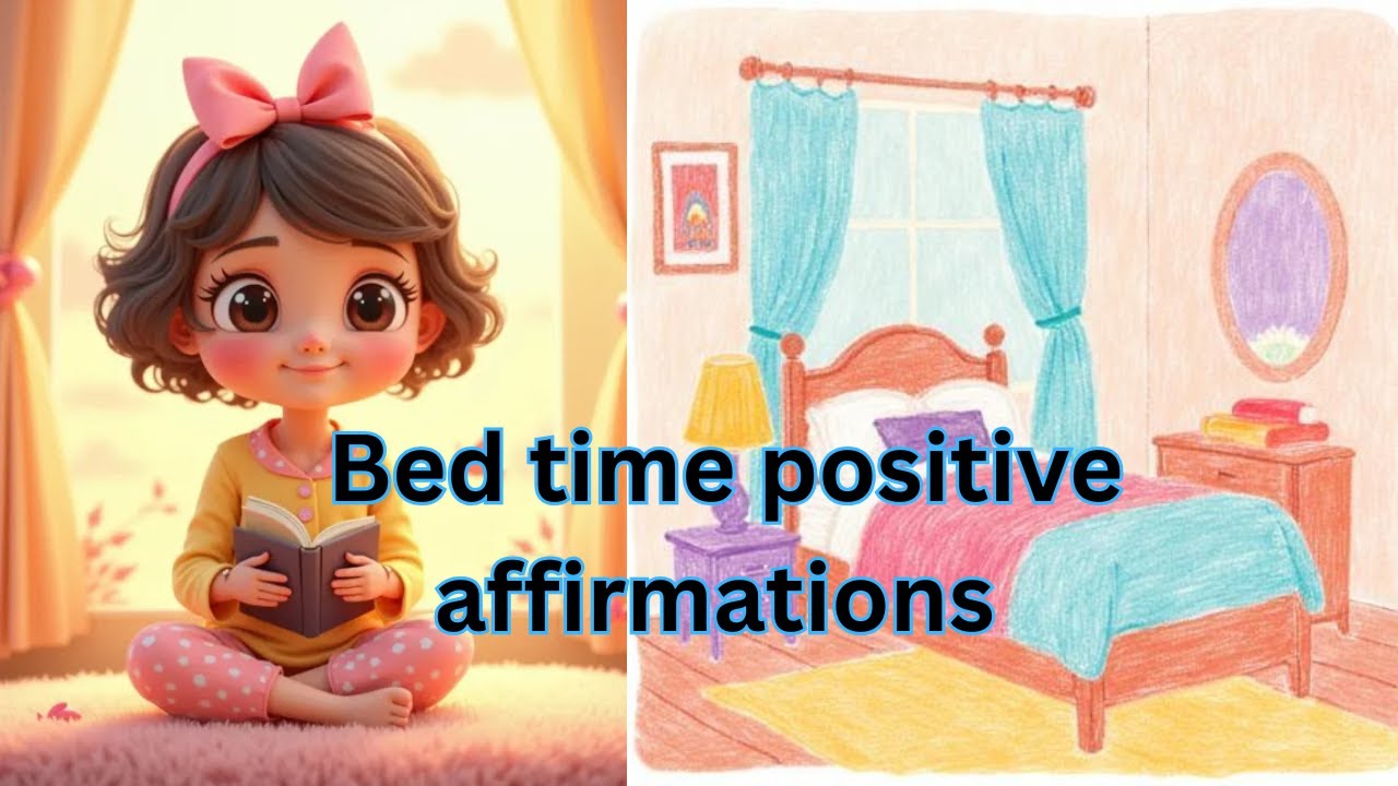Positive Bedtime Affirmations for kids.