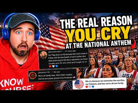 AMERICANS RESPOND! The REAL Reason Americans Cry During The National Anthem (Star-Spangled Banner)