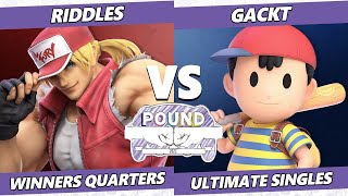 Pound 2022 Winners Quarters - Gackt (Ness) Vs. Riddles (Terry) SSBU Smash Ultimate Tournament