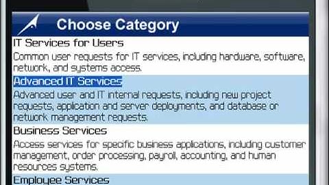 Demo: Mobile BMC Self Service