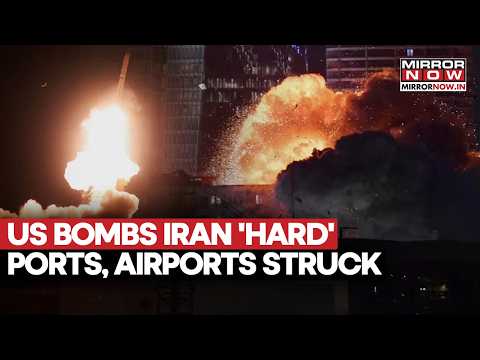 US Bombs Iran! Hormuz Islands Struck, Airports & Port Cities Attacked As Tehran Fires Missiles