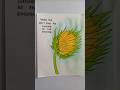 Sunflower 🌻 Easy Sunflower painting 🎨 #art #drawing #ytshorts