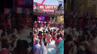 RIU Santa Fe PINK POOL PARTY! #cabo #mexico #party