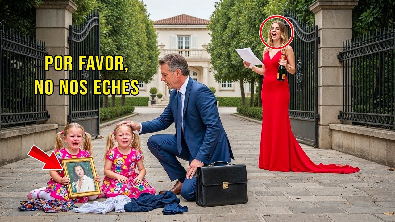 Madrastra Expulsa a Niñas Tras el Funeral — Hasta que un Millonario Aparece