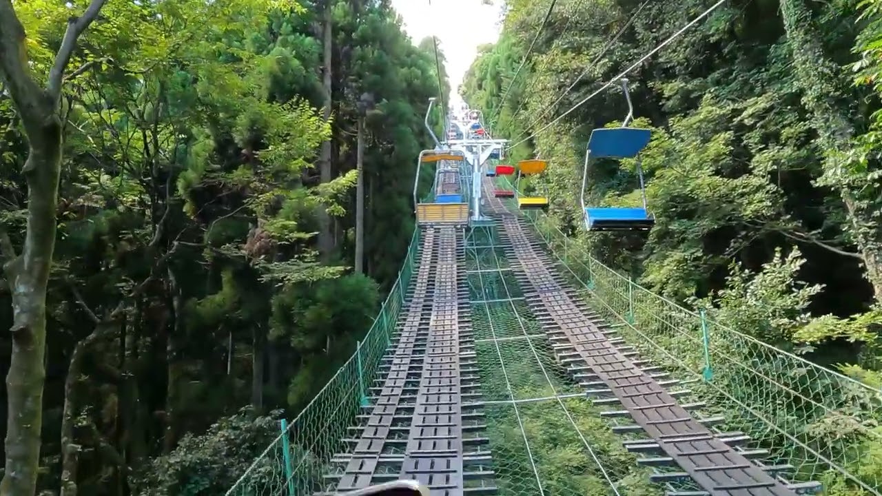 Mount Takao Chair Lift Ride | Scenic Views of Tokyo's Nature | Japan 4K