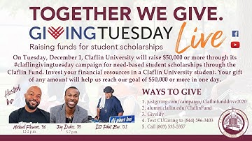 CLAFLIN UNIVERSITY GIVING TUESDAY *We do not own rights to the music*