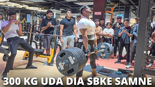When An Indian Deadlift Record Holder Enters a Commercial Gym | 300 KG DEADLIFT WHOLE GYM SHOCKED
