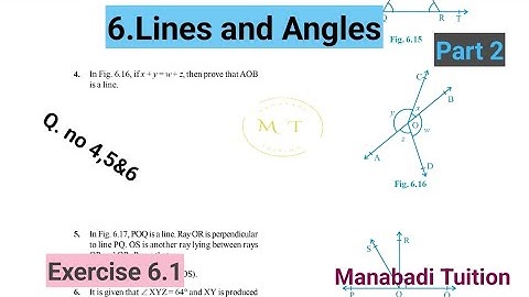 9th class maths|Chapter 6|🤷‍♀️Lines and Angles|💁‍♂️Exercise 6.1|Q.no 4,5&6 |part 2|with notes|