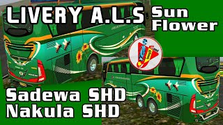 Livery Bussid Shd Ori Sadewa & Shd Tronton Ori Nakula - Als Sun Flower Honeybee