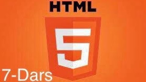 HTML Veb sayt Yaratishni O