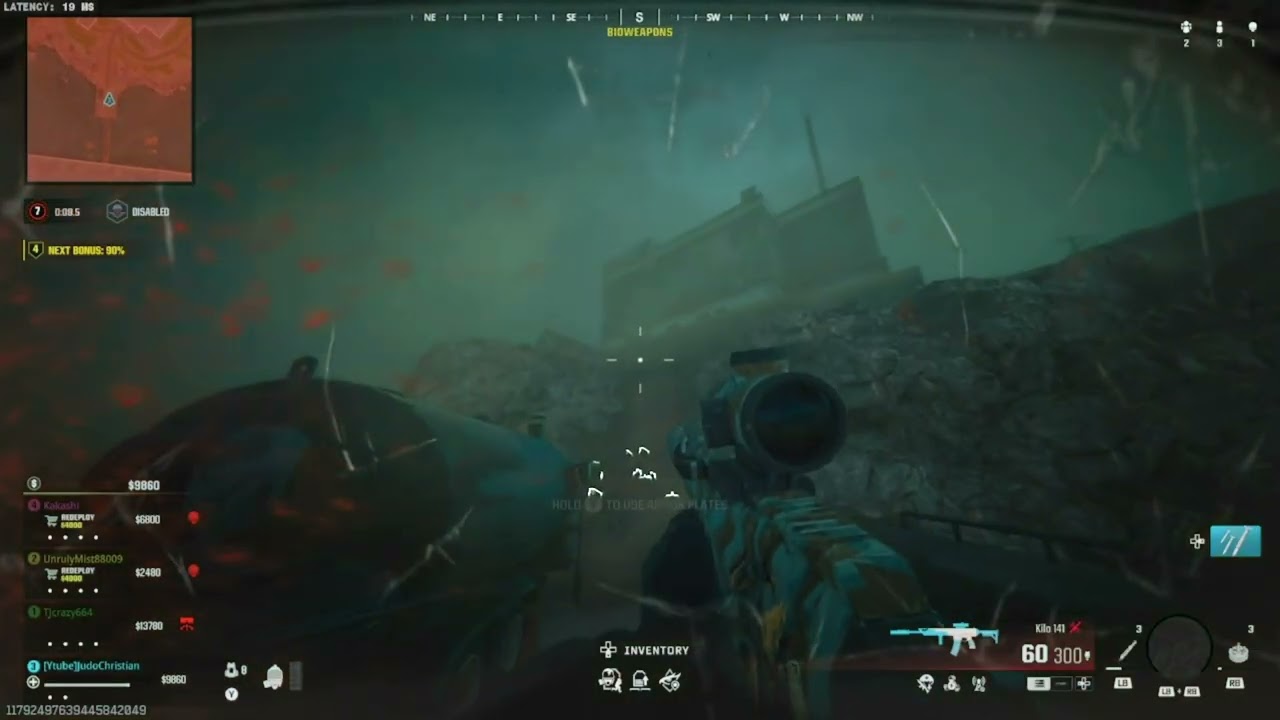 Ball of Confusion - hiding on crate at helicopter landing pad then gas play 