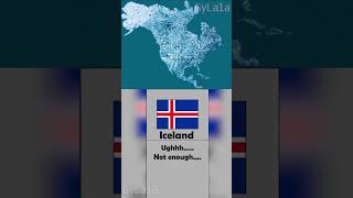 Iceland in a Nutshell #map #countryballs #funny 2