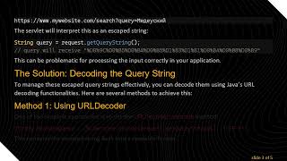 How to Avoid Java request.getQueryString() From Getting Escaped Strings