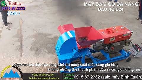 Máy băm dăm gỗ, tre, sọ dừa, tàu dừa, xơ dừa,  rơm rạ, thân ngô, thân mía,...nghiền ngô thành cám.