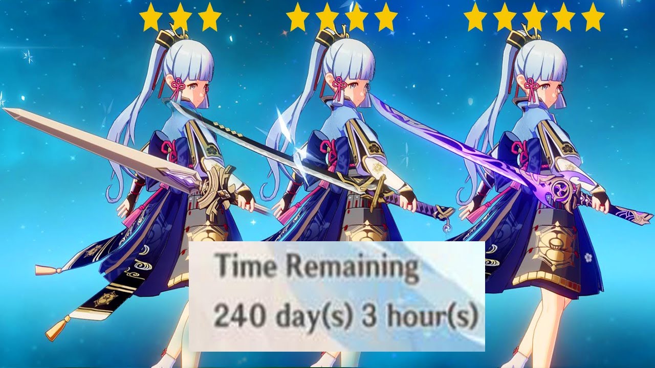 240 Day Banner Should You Pull Ayaka Weapons? | Difference Between