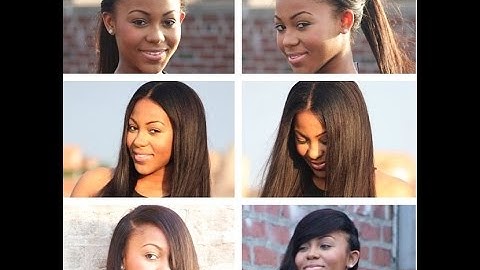 Vixen Three Part Sew-In Flip Method - Different ways to wear the 3 part sew-in flip method.