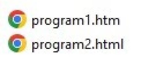 html or htm extension