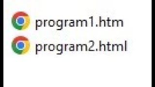 html or htm extension