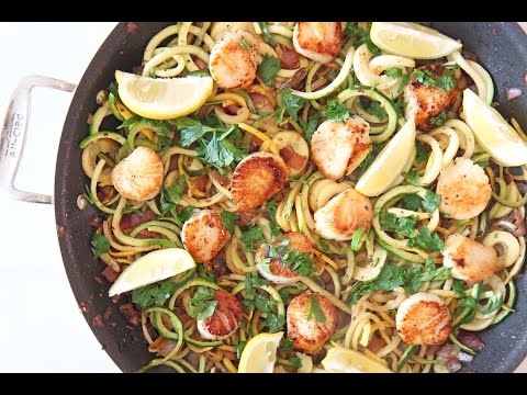 Scallop Scampi With Zoodles Recipe
