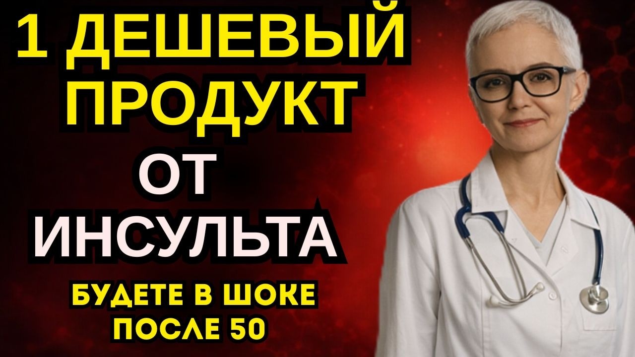 ИНСУЛЬТ никогда тебя не коснётся...  Ешьте этот обычный продукт после 50. Доктор объясняет