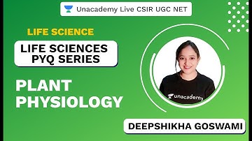 Life Sciences PYQ Series | Plant Physiology | CSIR UGC NET 2020 | Deepshikha | Unacademy Live