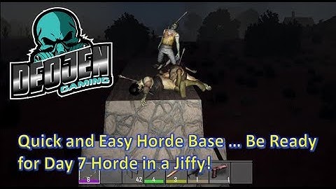 7 Days to Die Alpha 17 Easy Build Horde Base Design