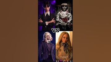 Thumbnail of Wednesday VS Annabelle VS Enid VS M3GAN #shorts