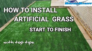 HOW TO INSTALL ARTIFICIAL GRASS with top tips