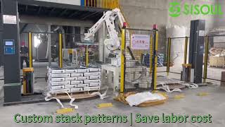 Robotic Palletizing System | Automatic Stacking for Dry Mortar Production Line