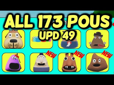 POU MORPHS How to Get ALL 173 POUS Roblox [ UPDATE 49 ] - YouTube