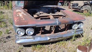 1963 Chrysler Imperial Lebaron Junkyard find 413 big block V8 rust bucket luxury / muscle car
