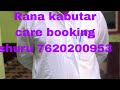 Rana kabutar care per booking shuru ho chuki hai 7620200953