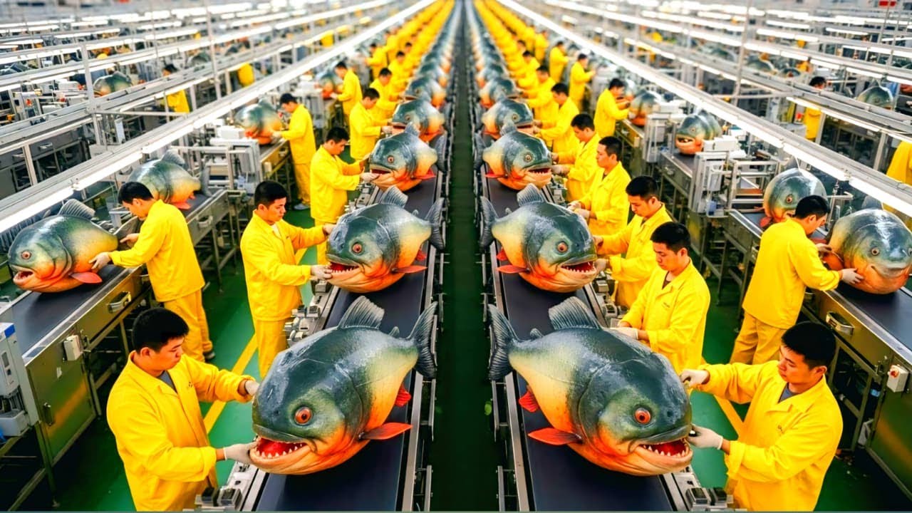 Inside Rare Piranha Skin Factory Transforming Raw Skins Into High Value Luxury Products.