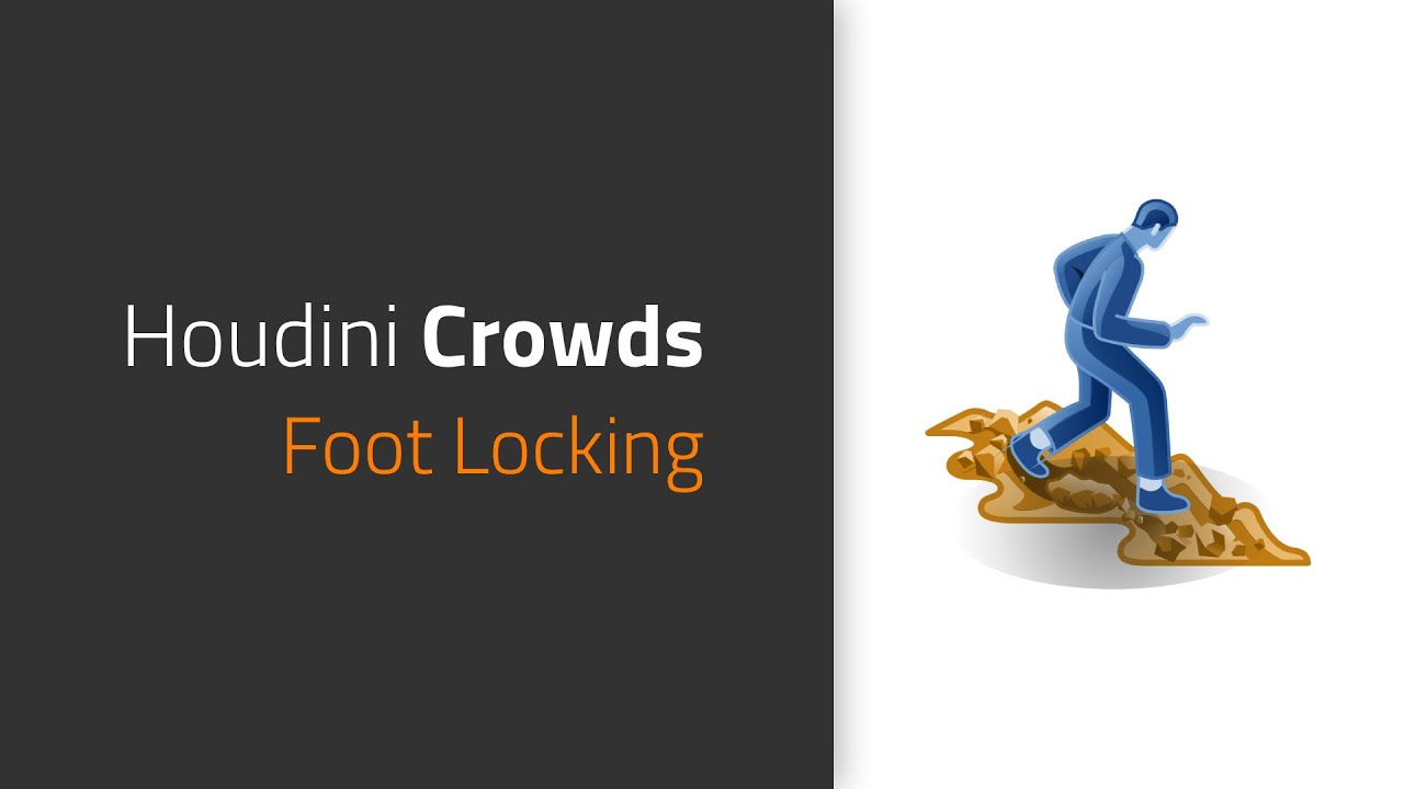 Adapting your character's feet to the terrain (Foot Locking) | Crowds in Houdini