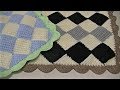 【アフガン編み】玄関マットの編み方How to knit an Afghan knitting of the entrance mat현관 매트 아프간 뜨개질