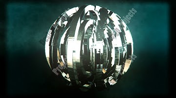 Abstract CGI motion graphics and animated background