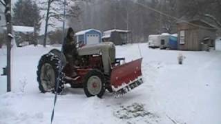 1956 Ford 850 Plowing Snow