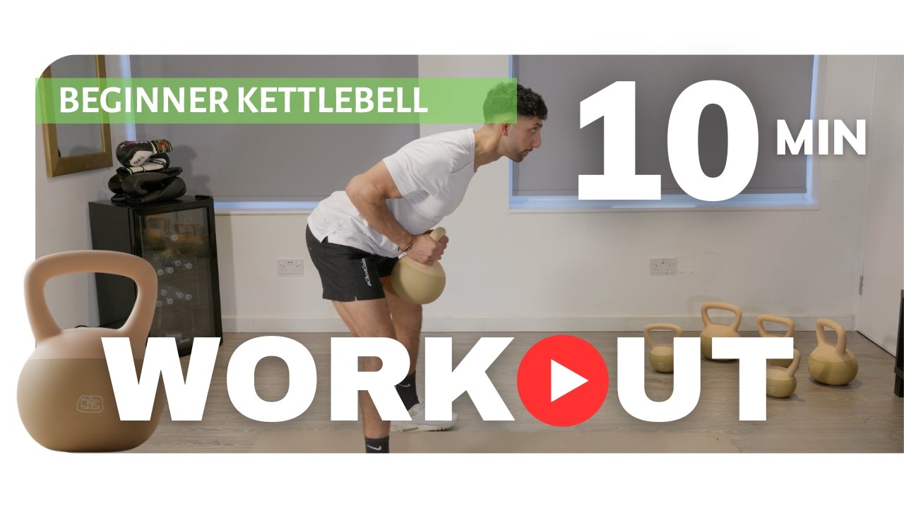 BEGINNER 10-Minute Kettlebell Workout (At Home) | GymBheem Soft Kettlebells