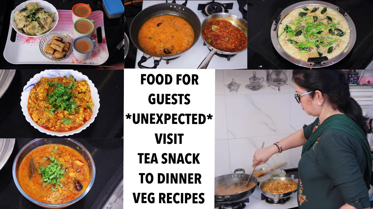 What Special I Cooked for My *Unexpected* Guests | Guest Food Menu Veg | Dhokla, Paneer, Aloo, Roti